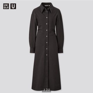 ユニクロ(UNIQLO)のUNIQLO U ロングシャツワンピース(ロングワンピース/マキシワンピース)