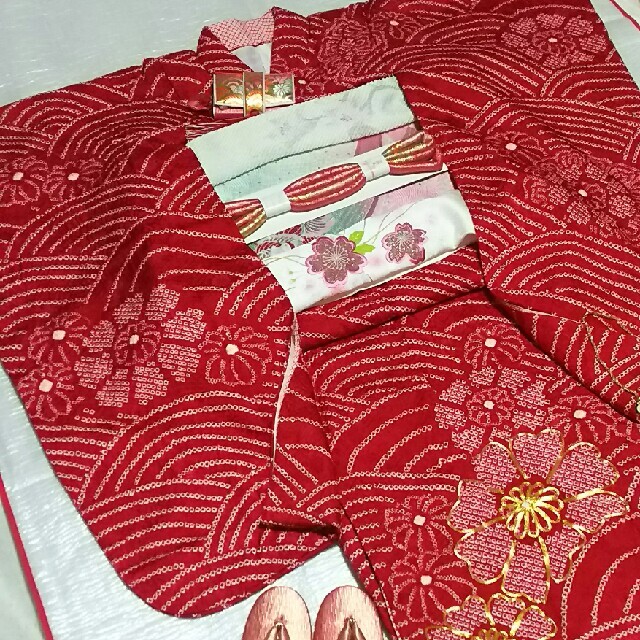 専用】正絹☆総比翼&本絞り金駒刺繍燦然と礼装極めた品格崇高☆7歳用