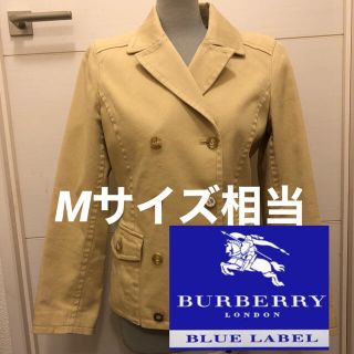 バーバリーブルーレーベル(BURBERRY BLUE LABEL)のBurberry バーバリー ジャケット 半コート Mサイズ 38 三陽商会(テーラードジャケット)