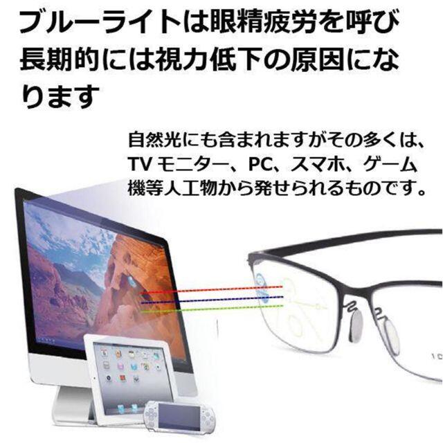 遠近両用メガネ 老眼鏡 +1.0 ブルーライトカット 境目のない 軽い 頑丈 レディースのファッション小物(サングラス/メガネ)の商品写真