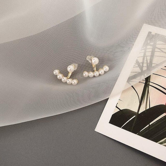 DEUXIEME CLASSE(ドゥーズィエムクラス)の2way pearl ear jacket pierce ◯s925 post レディースのアクセサリー(ピアス)の商品写真