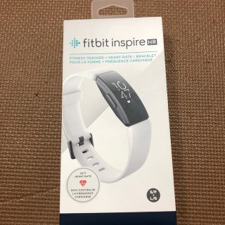 フィットビット　fitbit inspire HR ホワイトブラック　(トレーニング用品)