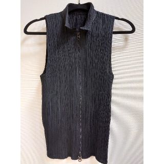 プリーツプリーズイッセイミヤケ(PLEATS PLEASE ISSEY MIYAKE)のPLEATS PLEASE☆プリーツプリーズ☆ベスト ジレ黒(ベスト/ジレ)