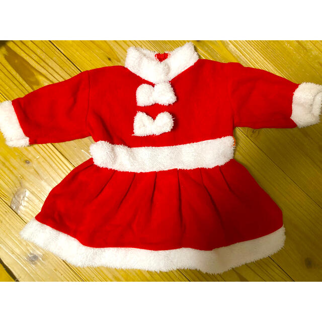 サンタコスプレ90 キッズ/ベビー/マタニティのキッズ服女の子用(90cm~)(ワンピース)の商品写真