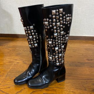 サンローラン(Saint Laurent)のサンローラン　スタッズ　ブーツ(ブーツ)