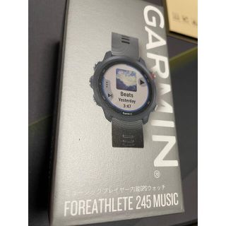 ガーミン(GARMIN)のGARMIN FOREATHLETE 245 MUSIC BLACK RED(ランニング/ジョギング)