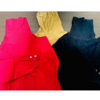 ザラキッズ(ZARA KIDS)のZARA♡ニット♡タートルネック♡３色セット(ニット)