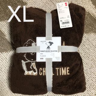 ユニクロ(UNIQLO)の新品　ユニクロ　部屋着　フリースセット　ピーナッツ　スヌーピー　XL(ルームウェア)