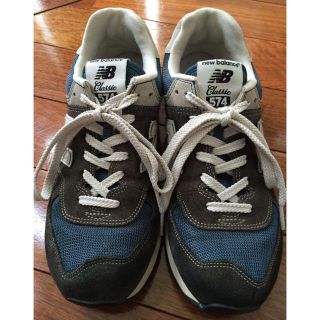 ニューバランス(New Balance)のニューバランス574 ネイビー 25.5(スニーカー)