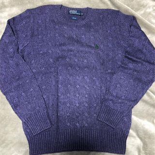 ポロラルフローレン(POLO RALPH LAUREN)のPOLO by Lalph Lauren ニット セーター 100%SILK 紫(ニット/セーター)