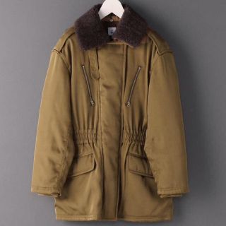 ビューティアンドユースユナイテッドアローズ(BEAUTY&YOUTH UNITED ARROWS)の6ROKU BOA COLLAR ZIP COA 36 ベージュ(ミリタリージャケット)