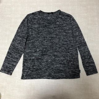 アズールバイマウジー(AZUL by moussy)の【AZUL】Vネック　ロンT  グレー　Lサイズ(Tシャツ/カットソー(七分/長袖))