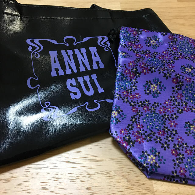 ANNA SUI(アナスイ)のsweet付録　ANNA SUI  レザー調トート＆巾着ポーチ　未使用品 レディースのバッグ(トートバッグ)の商品写真