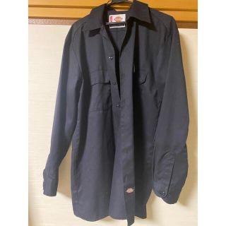 ディッキーズ(Dickies)の黒　シャツ Dickies ロング丈　古着(シャツ)