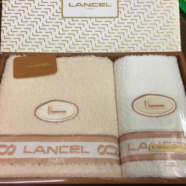 LANCEL(ランセル)のランセル　フェイスタオル　ウオッシュタオル　2枚セット インテリア/住まい/日用品の日用品/生活雑貨/旅行(タオル/バス用品)の商品写真