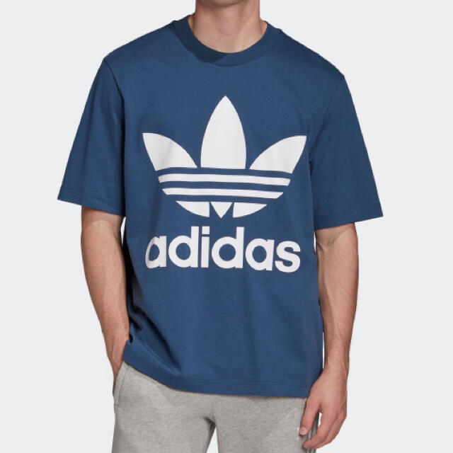 adidas(アディダス)の新品★adidas OVERSIZED Tシャツ ブルー/XS メンズのトップス(Tシャツ/カットソー(半袖/袖なし))の商品写真