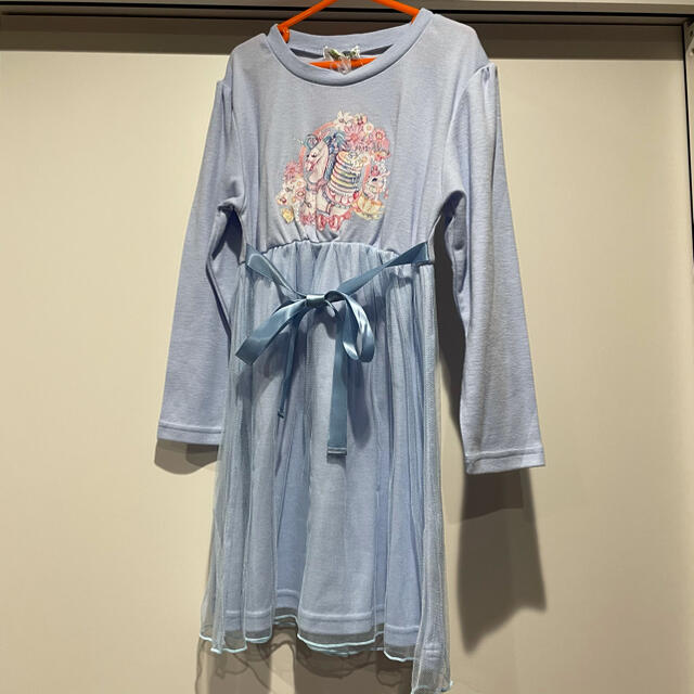 しまむら(シマムラ)のエコネコ　ワンピース 130 キッズ/ベビー/マタニティのキッズ服女の子用(90cm~)(ワンピース)の商品写真