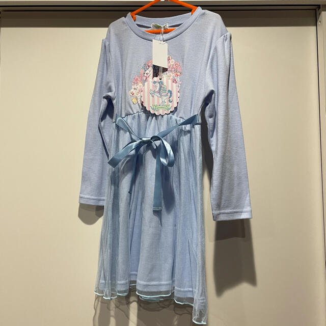 しまむら(シマムラ)のエコネコ　ワンピース 130 キッズ/ベビー/マタニティのキッズ服女の子用(90cm~)(ワンピース)の商品写真