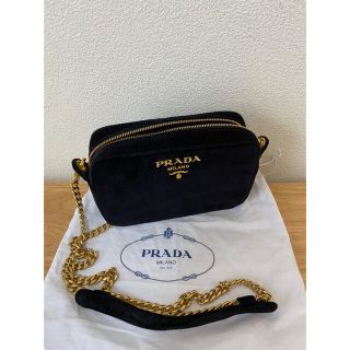 プラダ(PRADA)のプラダ　ショルダーバッグ　ベロア最終値下げ(ショルダーバッグ)