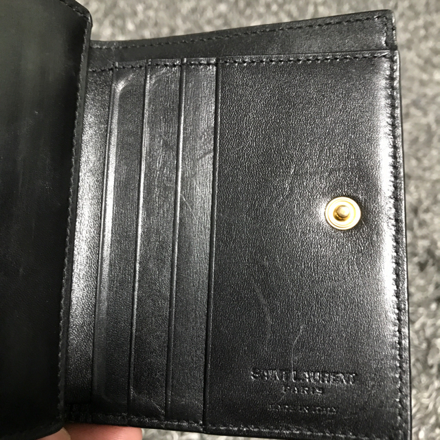 イヴ・サンローラン 三つ折り財布 レディース YVES SAINT