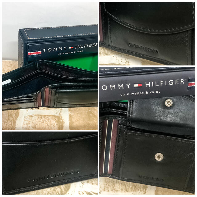 TOMMY HILFIGER(トミーヒルフィガー)の【新品】数量限定最安❗️トミーヒルフィガー 二つ折り財布  箱付き メンズのファッション小物(折り財布)の商品写真