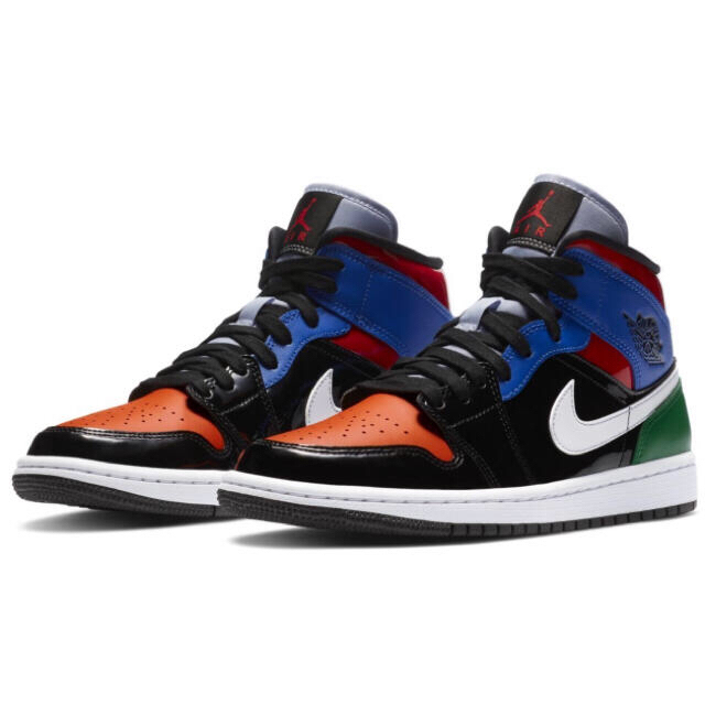 NIKE【AIR JORDAN 1 MID SE】PATENT BLEND 29 メンズの靴/シューズ(スニーカー)の商品写真