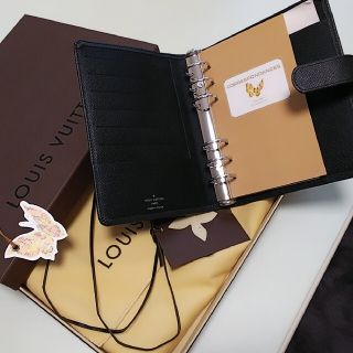 ルイヴィトン(LOUIS VUITTON)のルイヴィトン アジェンダ 黒 手帳(手帳)