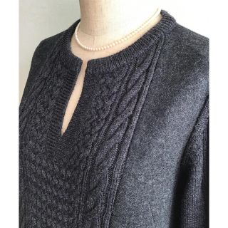 ディノス(dinos)のDAMA  wool 100%ニットワンピース (ひざ丈ワンピース)