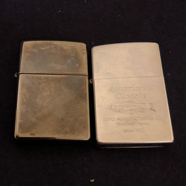 ZIPPO(ジッポー)のzippo ライター中古　2個セット メンズのファッション小物(タバコグッズ)の商品写真