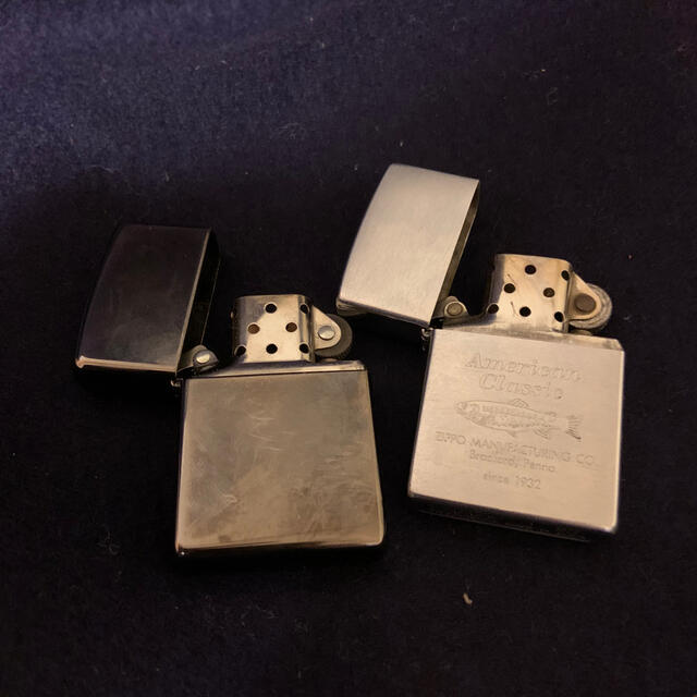 ZIPPO(ジッポー)のzippo ライター中古　2個セット メンズのファッション小物(タバコグッズ)の商品写真