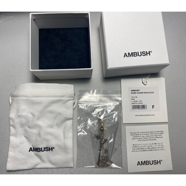 AMBUSH(アンブッシュ)のAMBUSH® ROSE CHARM NECKLACE 使用感あり メンズのアクセサリー(ネックレス)の商品写真