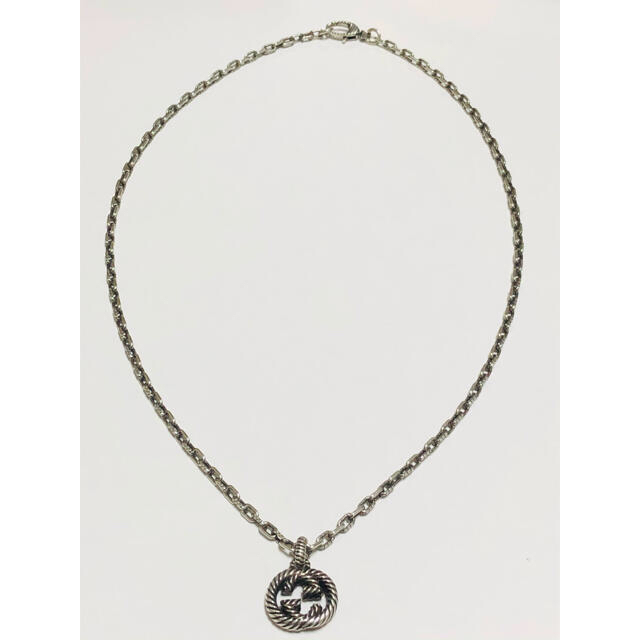 GUCCI グッチ インターロッキング G 燻 シルバー ネックレス 未使用 GUCCI グッチ インターロッキング G 燻 シルバー ネックレス 未使用
