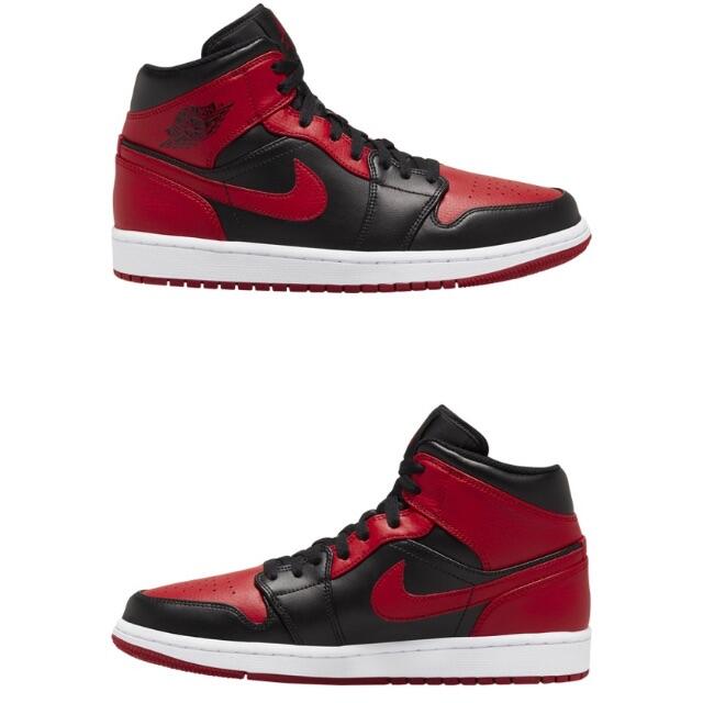 red jordan aj 1 mid