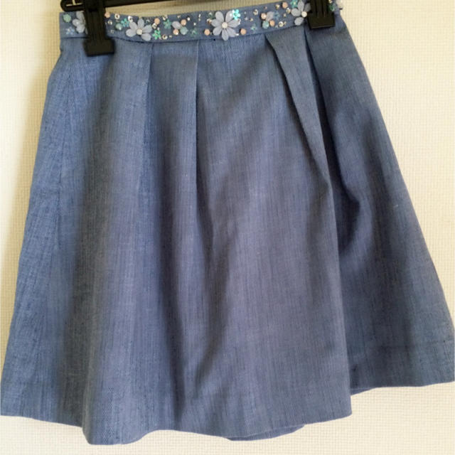 Rirandture(リランドチュール)のリランドチュール デニムビジュースカート レディースのスカート(ひざ丈スカート)の商品写真