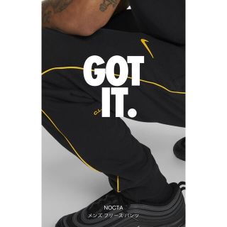 ナイキ(NIKE)のNIKE NOCTA ブラックフリースパンツ　XL(その他)