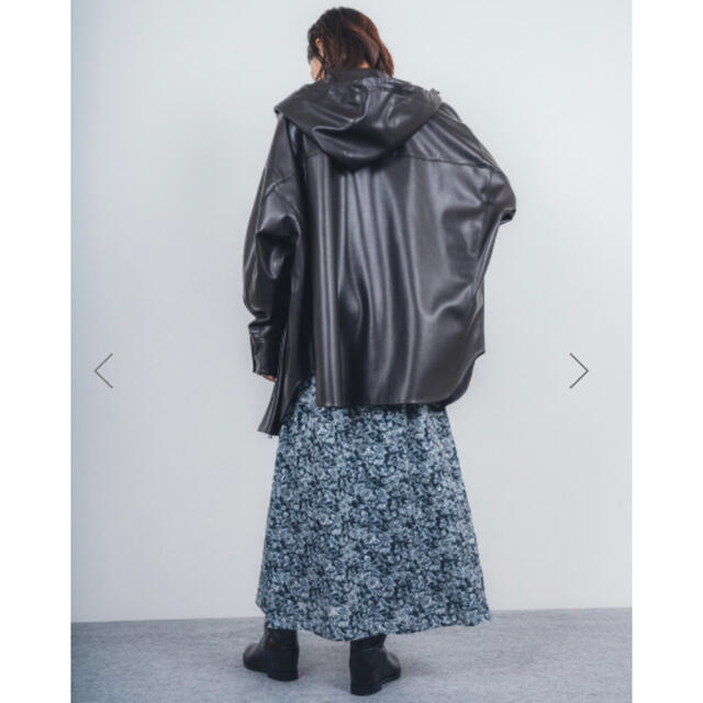 値下げ 超美品 スタニングルアー フェイクレザー フーディ ジャケット