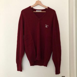 バーバリー(BURBERRY)のBurberry Ｖネックニット　17,000円古着屋購入(ニット/セーター)