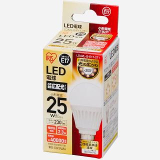 LED電球　25W 電球色(蛍光灯/電球)