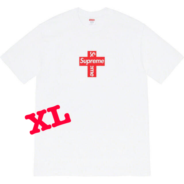 supreme cross box logo tee