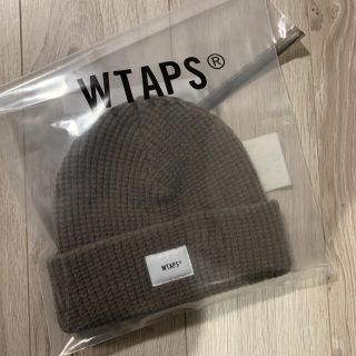 ダブルタップス(W)taps)の窪塚着用　WTAPS BEANIE 01 BEANIE WOOL ベージュ(ニット帽/ビーニー)