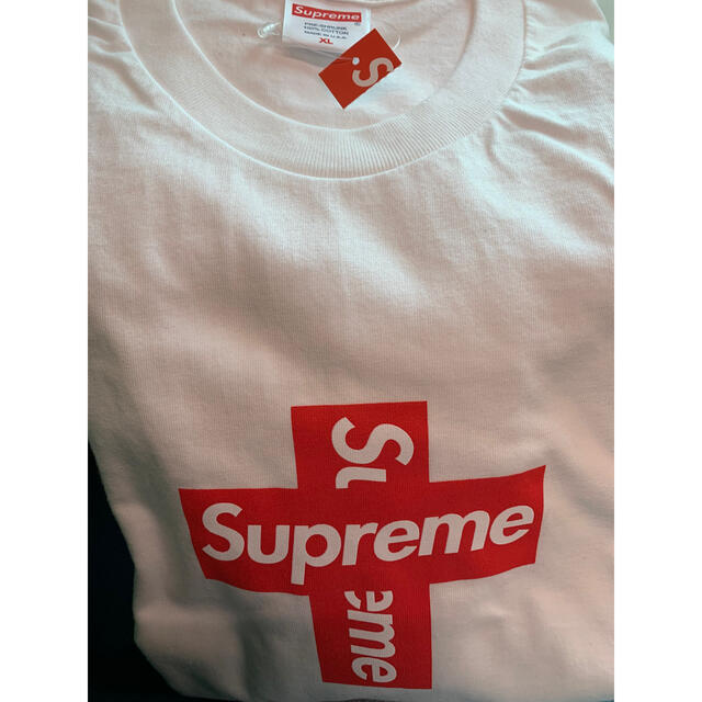supreme cross box logo tee XL White Tシャツ/カットソー(半袖/袖なし) -  maquillajeenoferta.com