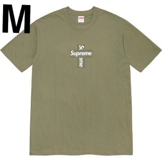 シュプリーム(Supreme)のSUPREME Cross Box Logo Tee Olive M(Tシャツ/カットソー(半袖/袖なし))