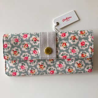 キャスキッドソン(Cath Kidston)のキャスキッドソン　財布　長財布　ウォレット　ピンク　花柄　グリーン(財布)