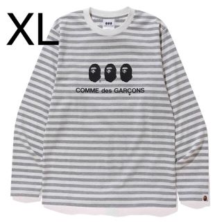 アベイシングエイプ(A BATHING APE)の【XL】CDG OSAKA X BAPE L/S TEE エイプ(Tシャツ/カットソー(七分/長袖))