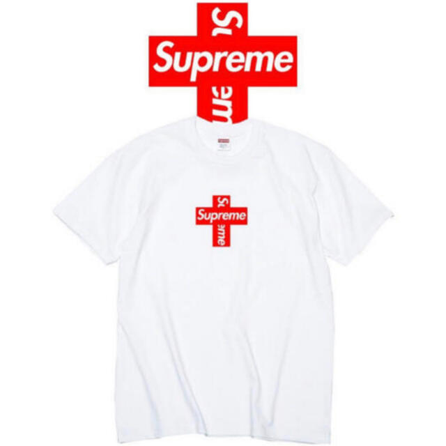 Tシャツ/カットソー(半袖/袖なし)シュプリーム　supreme Cross Box Logo Tee XL