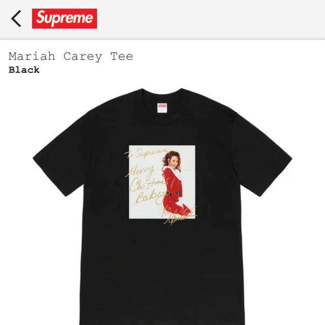 Lサイズ 20AW Supreme Mariah Carey Tee マライア・キャリー フォト T