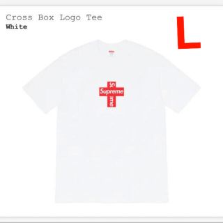 シュプリーム(Supreme)のSupreme Cross box logo tee Lサイズ(Tシャツ/カットソー(半袖/袖なし))