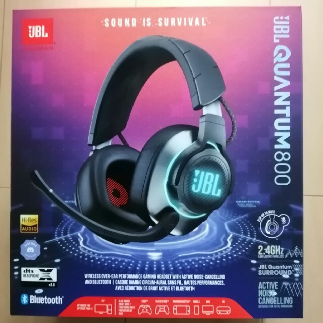 JBL クオンタム800 QUANTUM ワイヤレスゲーミングヘッドセット ...