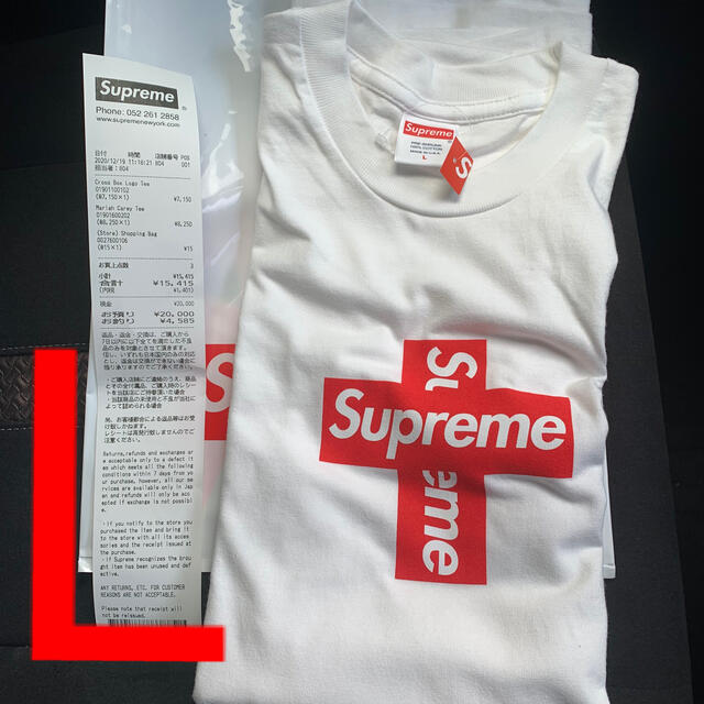 supreme cross box logo tee