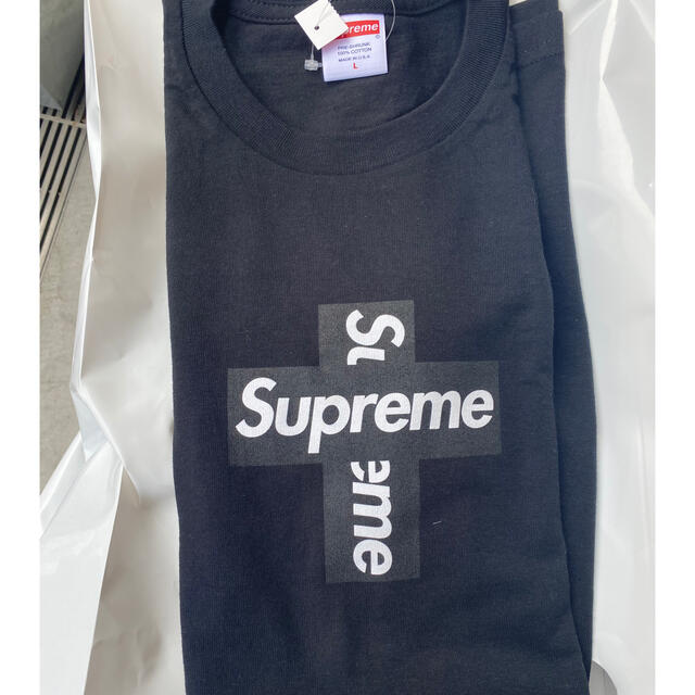 supreme cross Box logo tee Lサイズ -